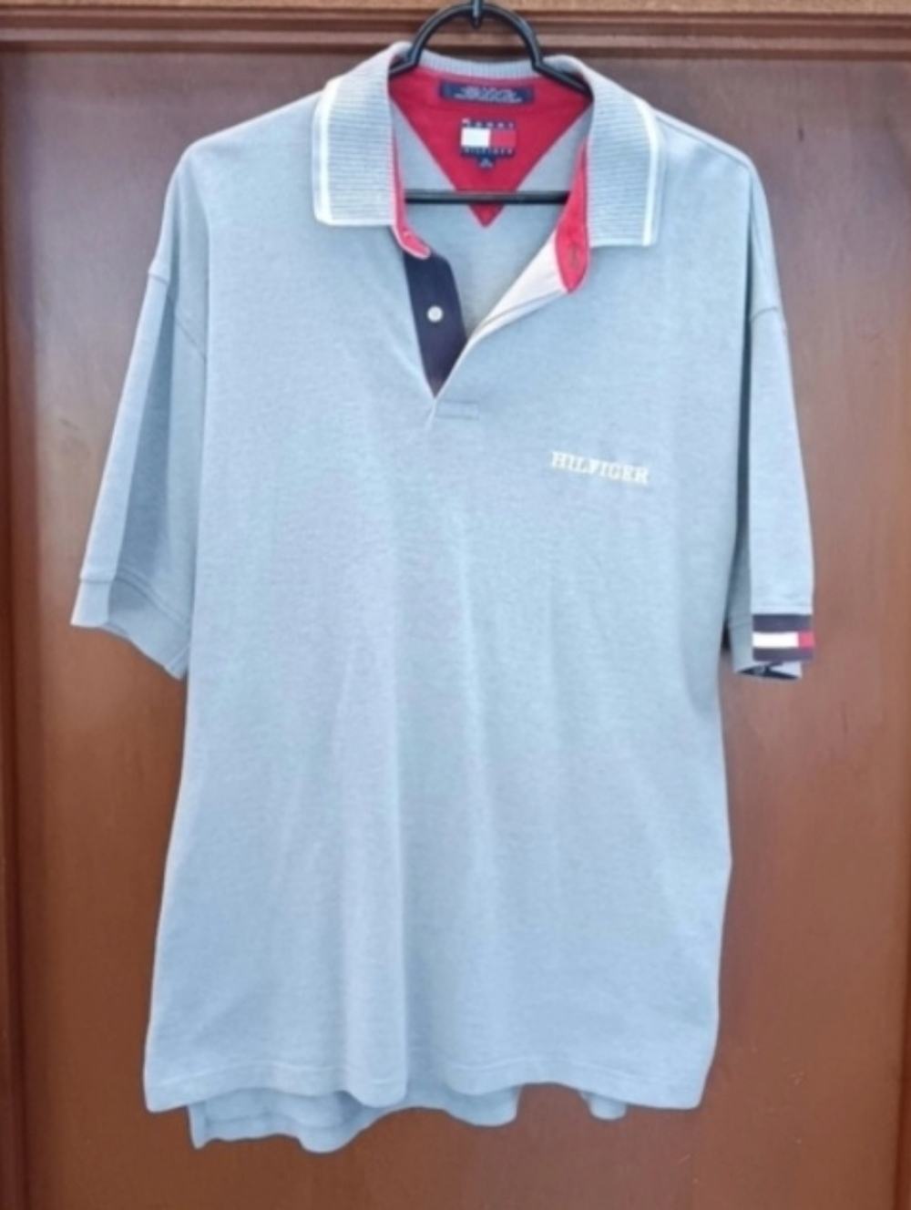 Tommy Hilfiger Gray Polo Shirt | EUC| Ribbed Collar